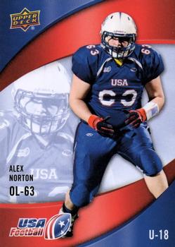 2013 Upper Deck USA Football #49 Alex Norton Front