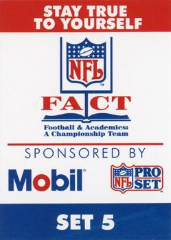 1991 Pro Set FACT Mobil #NNO S5 Title Card Front
