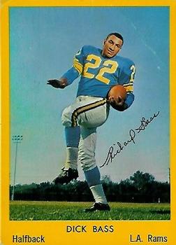 1960 Bell Brand Los Angeles Rams #19 Dick Bass Front