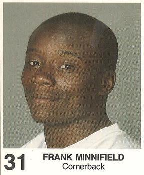 1985 Coke/Mr. Hero Cleveland Browns #NNO Frank Minnifield Front