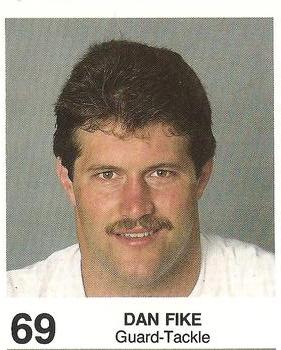 1985 Coke/Mr. Hero Cleveland Browns #NNO Dan Fike Front