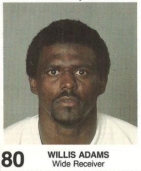 1985 Coke/Mr. Hero Cleveland Browns #NNO Willis Adams Front