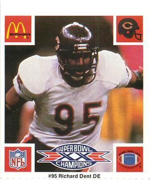 1986 McDonald's Chicago Bears #NNO Richard Dent Front