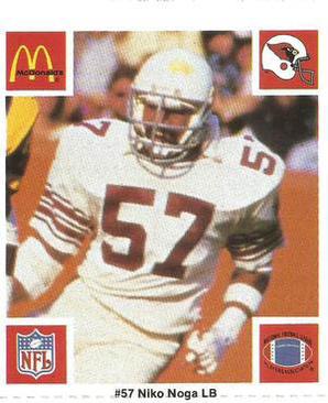 1986 McDonald's St. Louis Cardinals #NNO Niko Noga Front