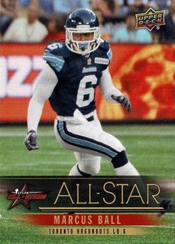 2013 Upper Deck CFLPA All-Stars #AS-21 Marcus Ball Front