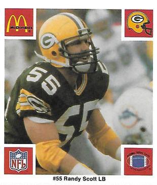 1986 McDonald's Green Bay Packers #NNO Randy Scott Front
