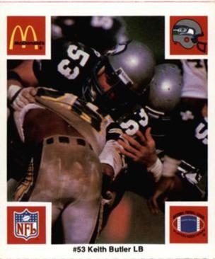 1986 McDonald's Seattle Seahawks #NNO Keith Butler Front