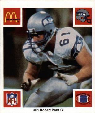 1986 McDonald's Seattle Seahawks #NNO Robert Pratt Front