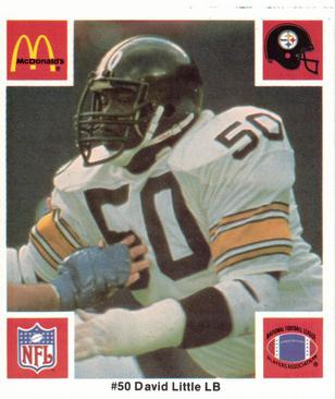1986 McDonald's Pittsburgh Steelers #NNO David Little Front