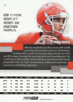 2014 Press Pass - Reflectors Proof #37 Aaron Murray Back
