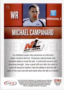 2014 SAGE HIT - Gold #73 Michael Campanaro Back