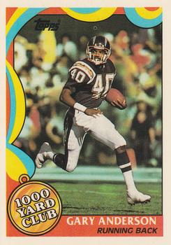 1989 Topps - 1000 Yard Club #13 Gary Anderson Front