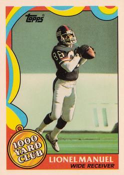 1989 Topps - 1000 Yard Club #21 Lionel Manuel Front
