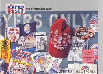 1990-91 Pro Set Super Bowl XXV Silver Anniversary Commemorative #3 SB XXV Puzzle 3 Front