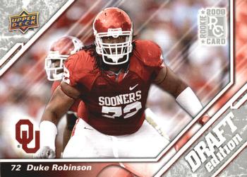 2009 Upper Deck Draft Edition #39 Duke Robinson Front