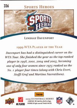 2009 Upper Deck Heroes #336 Lindsay Davenport Back
