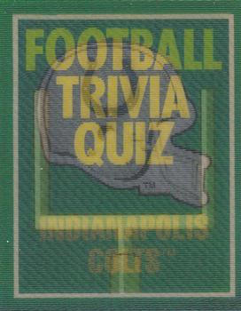 1989 Score - Magic Motion: Football Trivia Quiz #22 Football Trivia Quiz Front