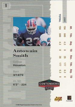 1998 Playoff Contenders - Ticket #9 Antowain Smith Back