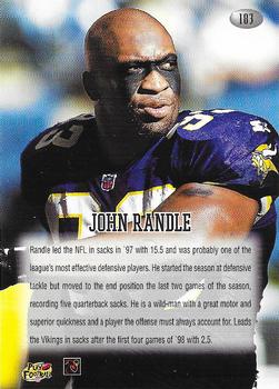 1998 Playoff Momentum Retail #183 John Randle Back