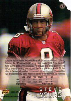 1998 Playoff Absolute Retail #22 Steve Young Back