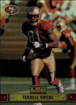 2000 Bowman Reserve #87 Terrell Owens Front