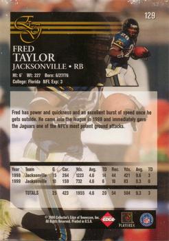 2000 Collector's Edge EG #129 Fred Taylor Back