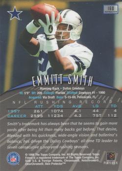 1998 Finest - Refractors #160 Emmitt Smith Back