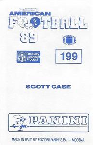 1989 Panini Stickers (UK) #199 Scott Case Back