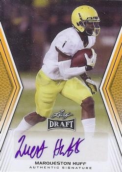 2014 Leaf Draft - Autographs Gold #AMH1 Marqueston Huff Front