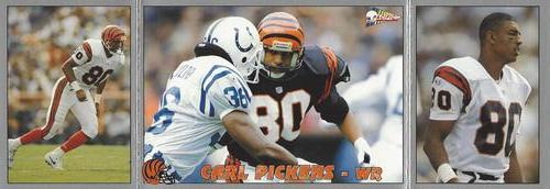1993 Pacific Triple Folder #2 Carl Pickens Front