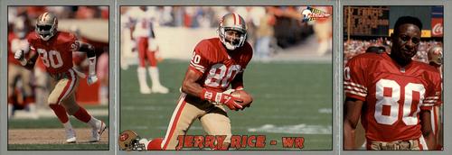 1993 Pacific Triple Folder #28 Jerry Rice Front