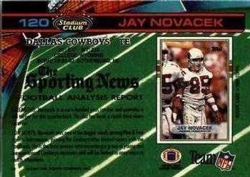 1991 Stadium Club - Super Bowl XXVI #120 Jay Novacek Back