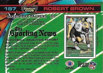 1991 Stadium Club - Super Bowl XXVI #197 Robert Brown Back