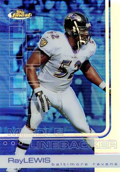2002 Finest - Refractors #40 Ray Lewis Front