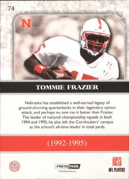 2009 Press Pass Legends #74 Tommie Frazier Back
