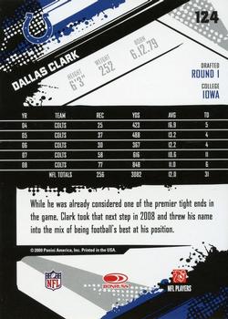 2009 Score #124 Dallas Clark Back