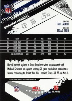 2009 Score #342 Graham Harrell Back