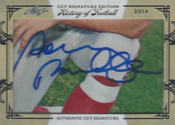 2014 Leaf Best of Football - History of Football Cut Signatures #NNO Sonny Randle Front