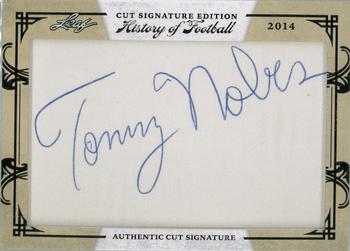 2014 Leaf Best of Football - History of Football Cut Signatures #NNO Tommy Nobis Front