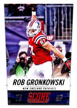 2014 Score #134 Rob Gronkowski Front