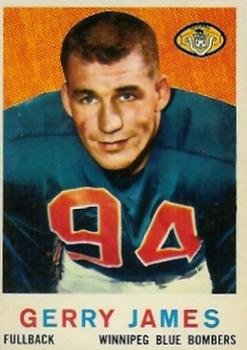 1959 Topps CFL #7 Gerry James Front