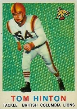 1959 Topps CFL #9 Tom Hinton Front