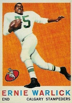 1959 Topps CFL #25 Ernie Warlick Front