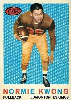1959 Topps CFL #40 Normie Kwong Front