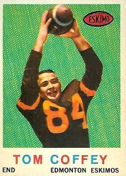 1959 Topps CFL #45 Tom Coffey Front