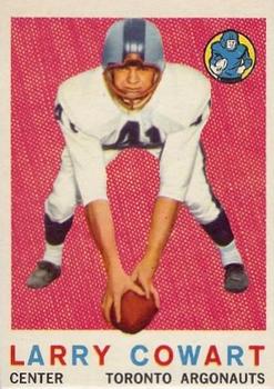 1959 Topps CFL #59 Larry Cowart Front