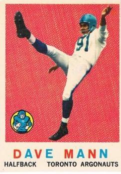 1959 Topps CFL #60 Dave Mann Front
