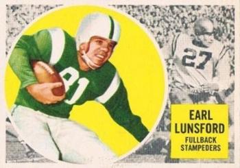 1960 Topps CFL #26 Earl Lunsford Front
