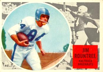 1960 Topps CFL #75 Jim Rountree Front