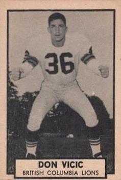 1962 Topps CFL #19 Don Vicic Front